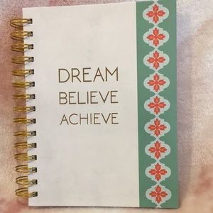 Dream Believe Achieve Journal Notebook NWT hard cover 8” X 6.75”